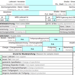 Standard-Messbericht VDA.