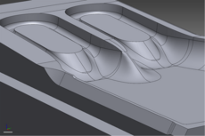 Rekonstruiere und bereinigtes CAD-Modell der Matritze